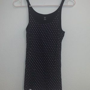 Gap Navy Polk-a-Dot Tank Top